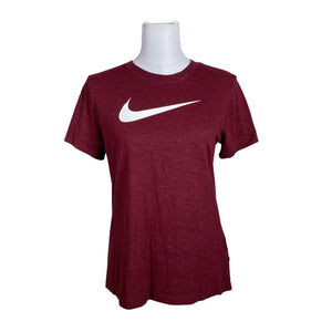 Naisten Nike - T-paita, koko 38 - Viininpunainen (1)
