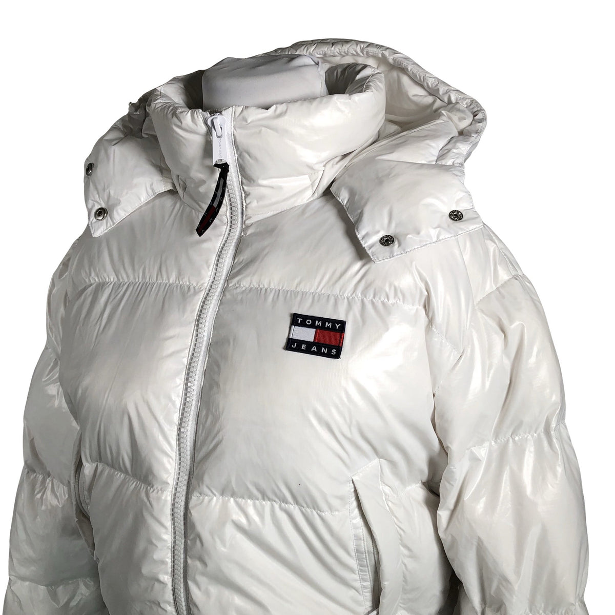 Naisten Tommy Jeans (Tommy Hilfiger) - Untuvatakki, koko 42 - Valkoinen (3)