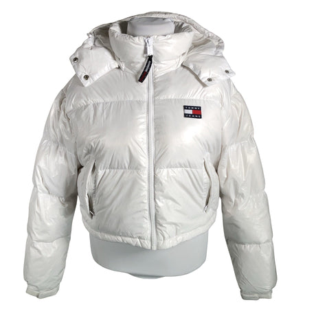 Naisten Tommy Jeans (Tommy Hilfiger) - Untuvatakki, koko 42 - Valkoinen ()