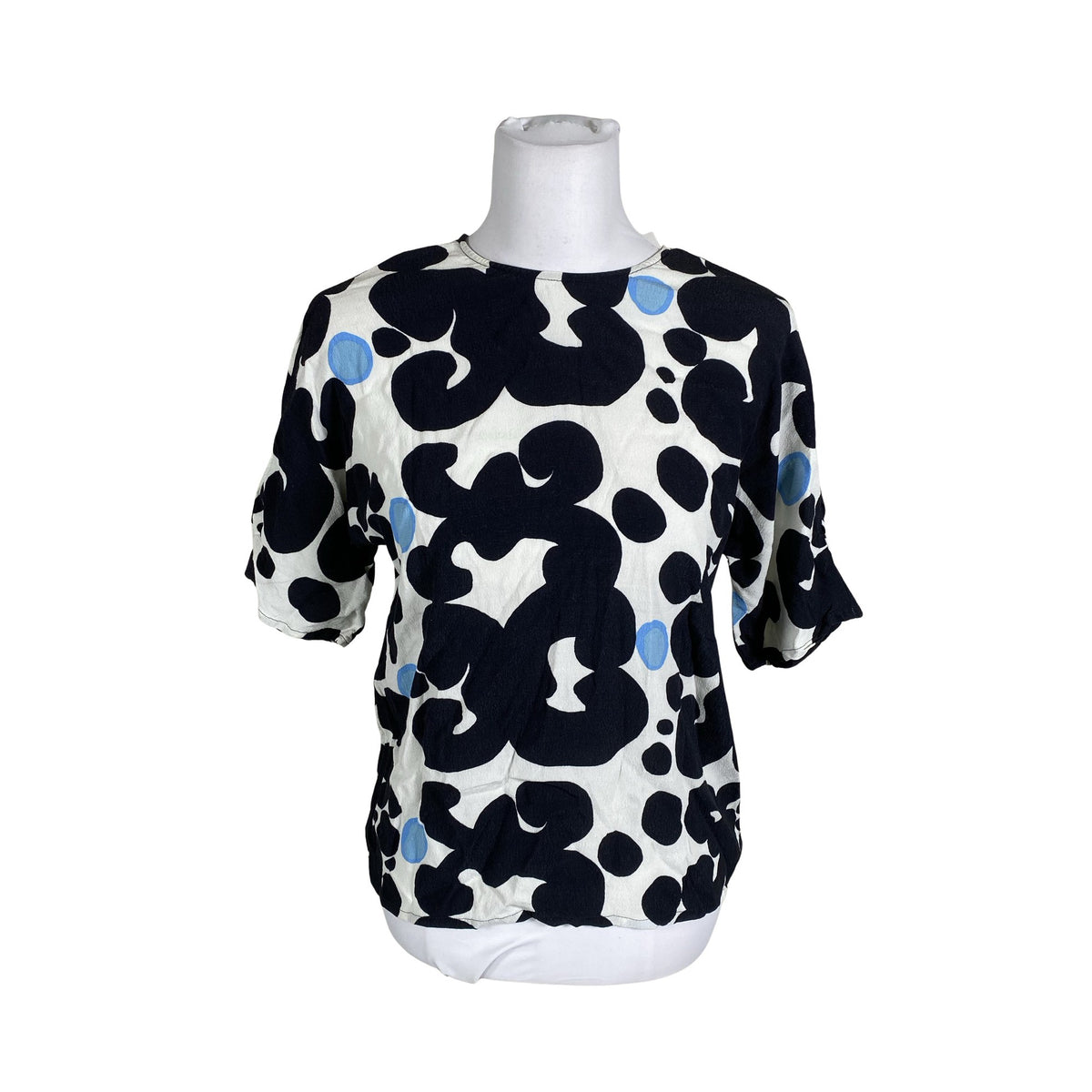 Naisten Marimekko - Lyhythihainen pusero, koko 36 - Sininen (1)