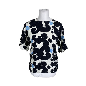 Naisten Marimekko - Lyhythihainen pusero, koko 36 - Sininen (1)