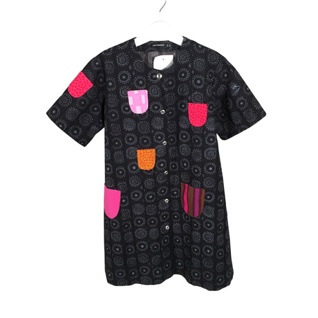 Tyttöjen Marimekko - Kangasmekko, koko 128 - 134 - Musta ()