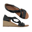 Naisten Shoes like candy - Kiilakorkosandaalit, koko 41 - Musta ()