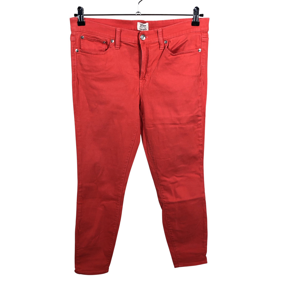 Naisten J.Crew - Kangashousut, koko W31 - Punainen (1)