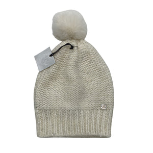 Naisten Laura Biagiotti - Talvipipo, koko 54 - 56 cm - Luonnonvalkoinen (1)