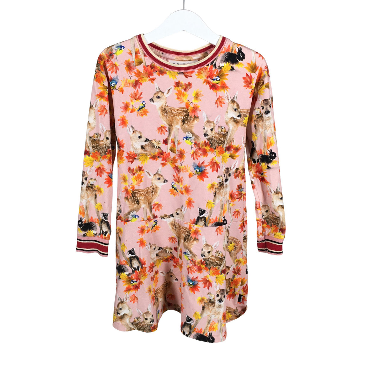 Tyttöjen Molo Kids - Trikoomekko, koko 110 - 116 - Vaaleanpunainen (1)