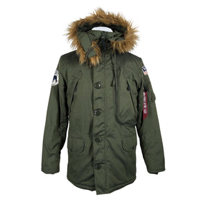 Miesten Alpha Industries - Toppatakki, koko S - Vihreä (1)