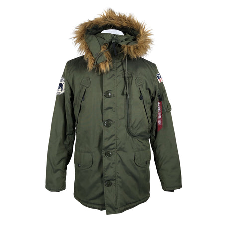 Miesten Alpha Industries - Toppatakki, koko S - Vihreä ()