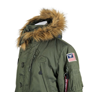 Miesten Alpha Industries - Toppatakki, koko S - Vihreä (2)
