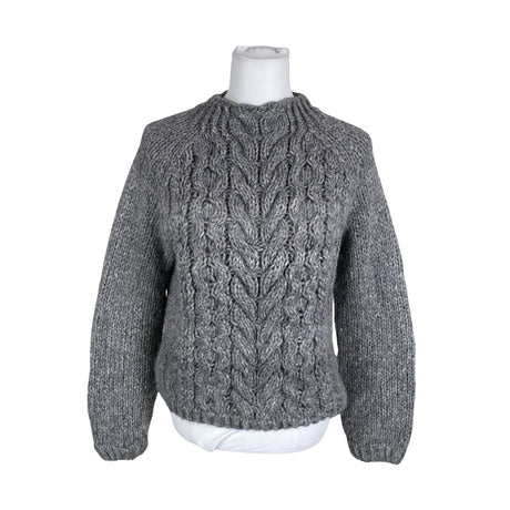 Naisten Handmade - Neulepaita, koko 38 - Harmaa ()