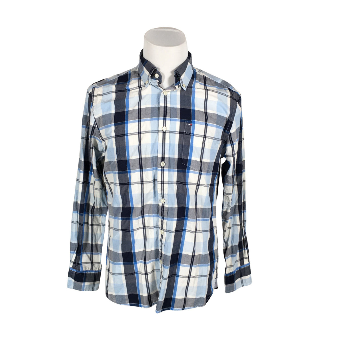 Miesten Tommy Hilfiger - Kauluspaita, koko M - Sininen (1)