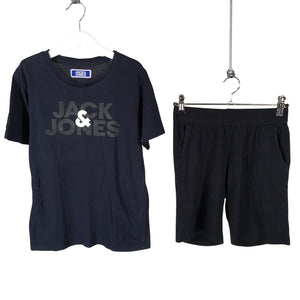 Poikien Jack & Jones - T-paita, koko 146 - 152 - Sininen (1)