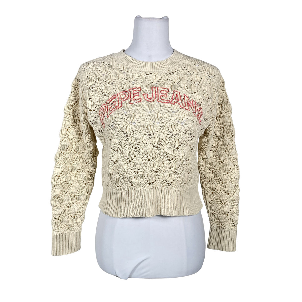 Naisten Pepe Jeans - Neulepaita, koko 34 - Beige (1)