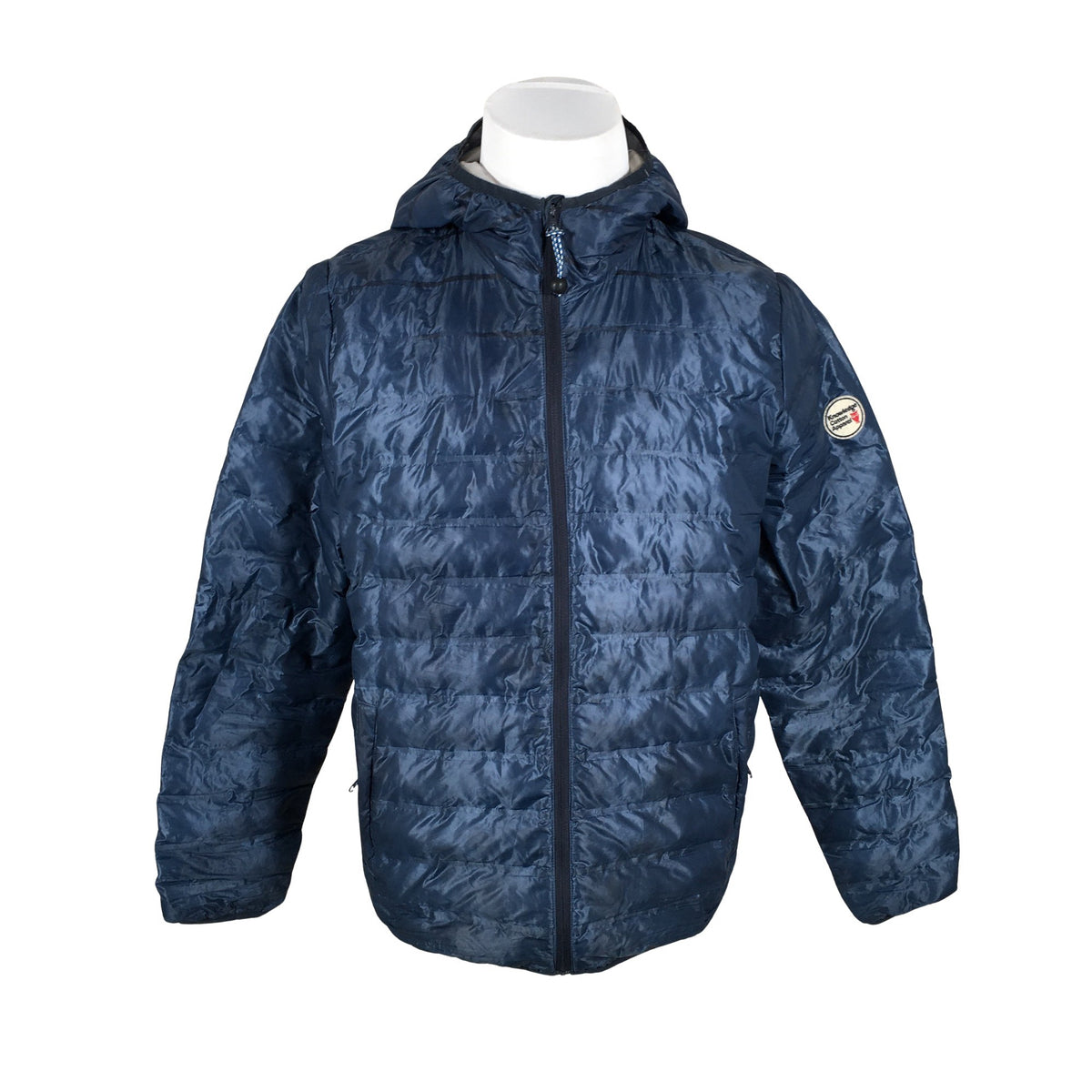 Miesten Knowledge Cotton Apparel - Kevyttoppatakki, koko M - Sininen (1)
