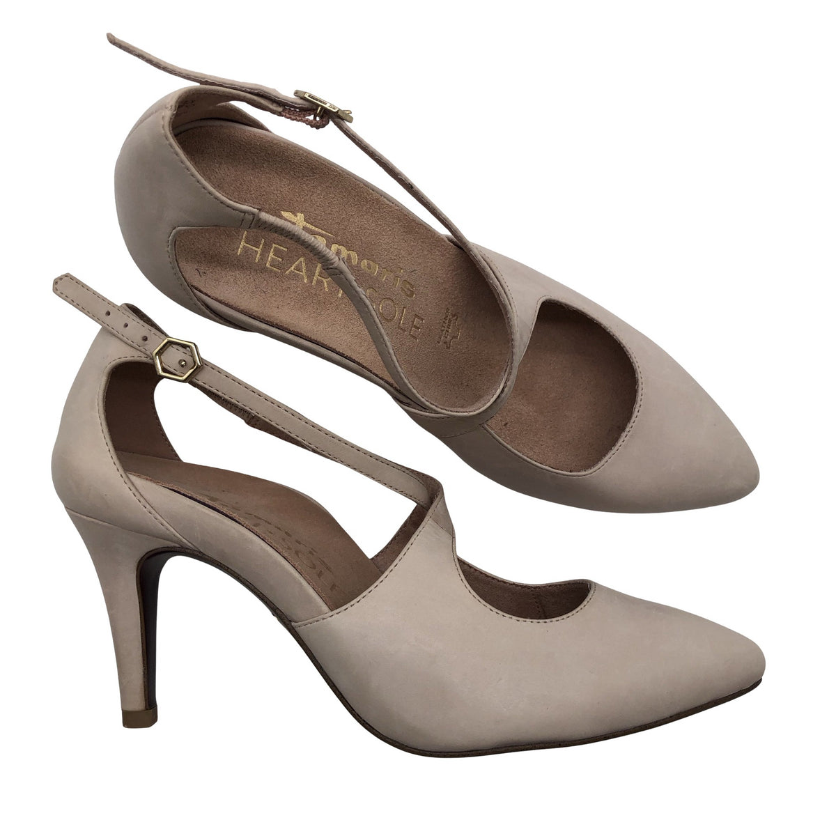 Naisten Tamaris - Korkokengät, koko 37 - Beige (1)