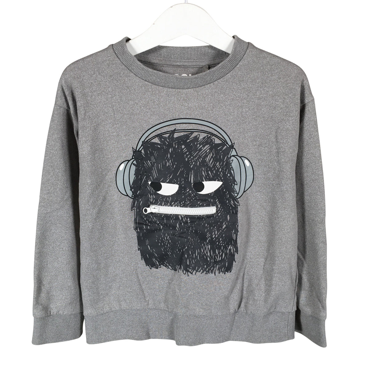 Unisex Bogi - Collegepaita, koko 116 - 122 - Harmaa (1)