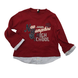 Unisex Benetton - Trikoopaita, koko 74 - 80 - Punainen (1)