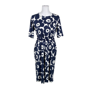 Naisten Marimekko - Trikoomekko, koko 34 - Sininen (1)