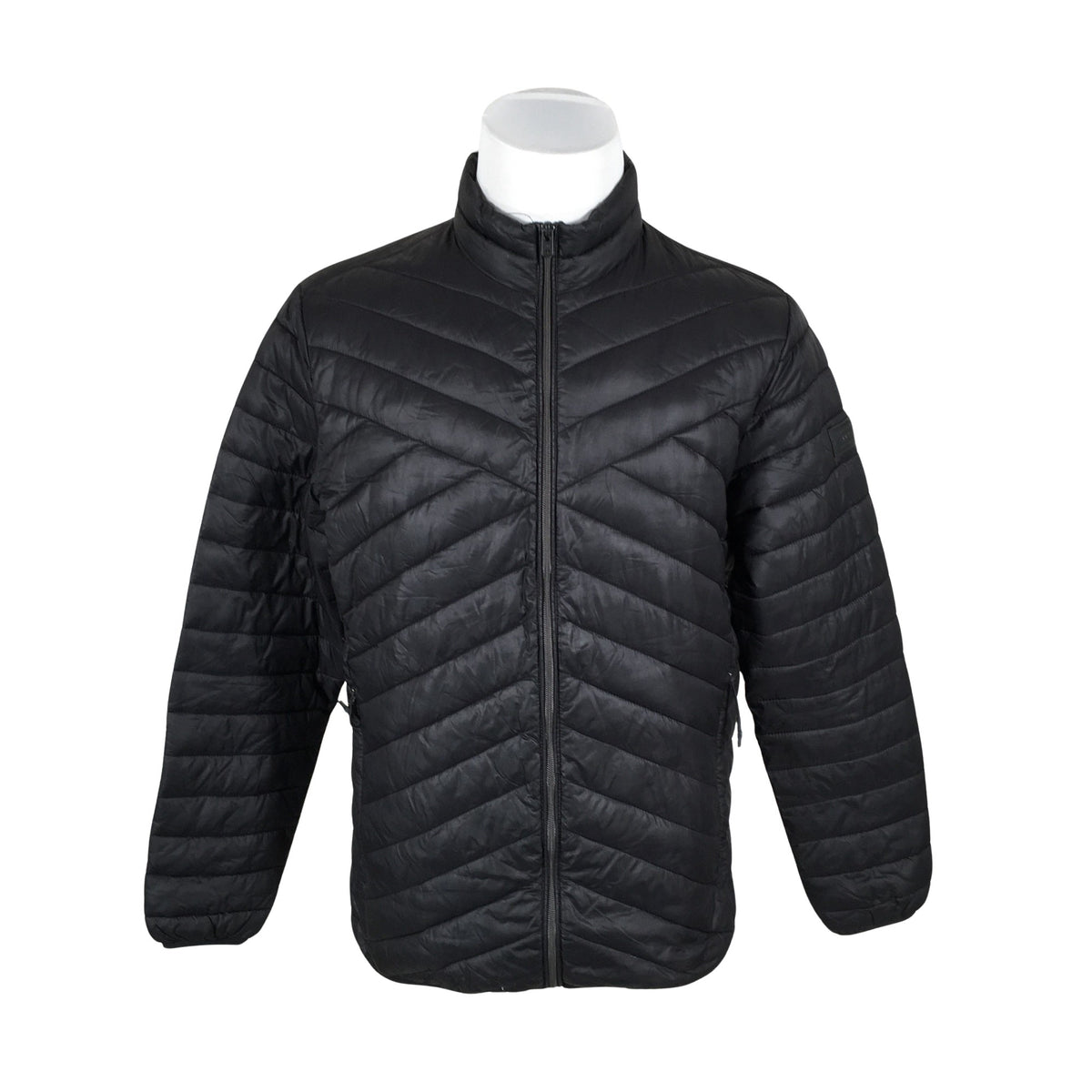 Miesten Jack & Jones - Kevyttoppatakki, koko L - Musta (1)