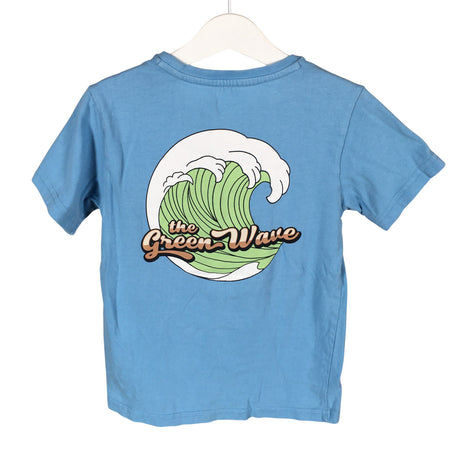 Unisex Knowledge Cotton Apparel - T-paita, koko 122 - 128 - Sininen (2)