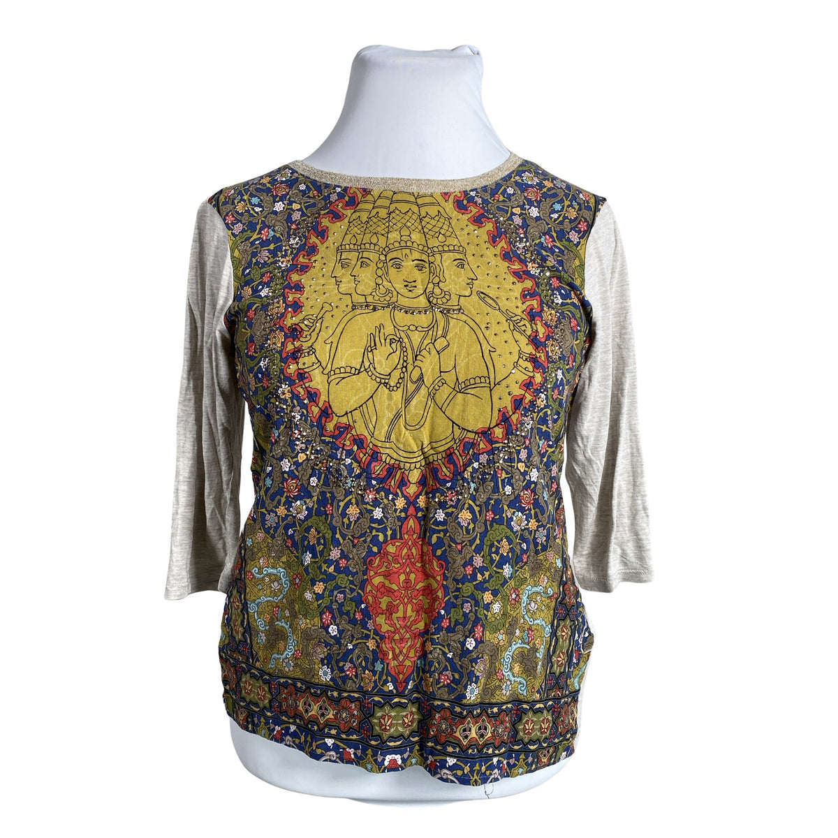 Naisten Desigual - Trikoopaita, koko 42 - Beige (1)