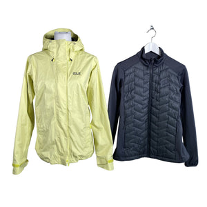 Naisten Jack Wolfskin - Ulkoilutakki, koko 38 - Keltainen (1)