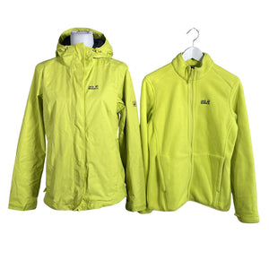 Naisten Jack Wolfskin - Ulkoilutakki, koko 38 - Keltainen (1)