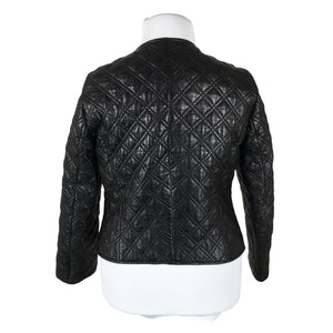 Naisten Basic Apparel - Nahkatakki, koko 42 - Musta (2)
