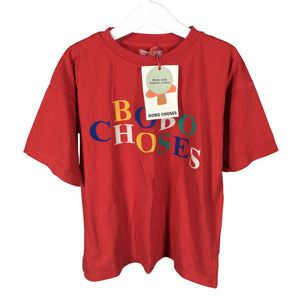 Unisex Bobo Choses - T-paita, koko 128 - 134 - Punainen (1)