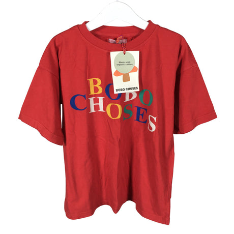 Unisex Bobo Choses - T-paita, koko 128 - 134 - Punainen ()