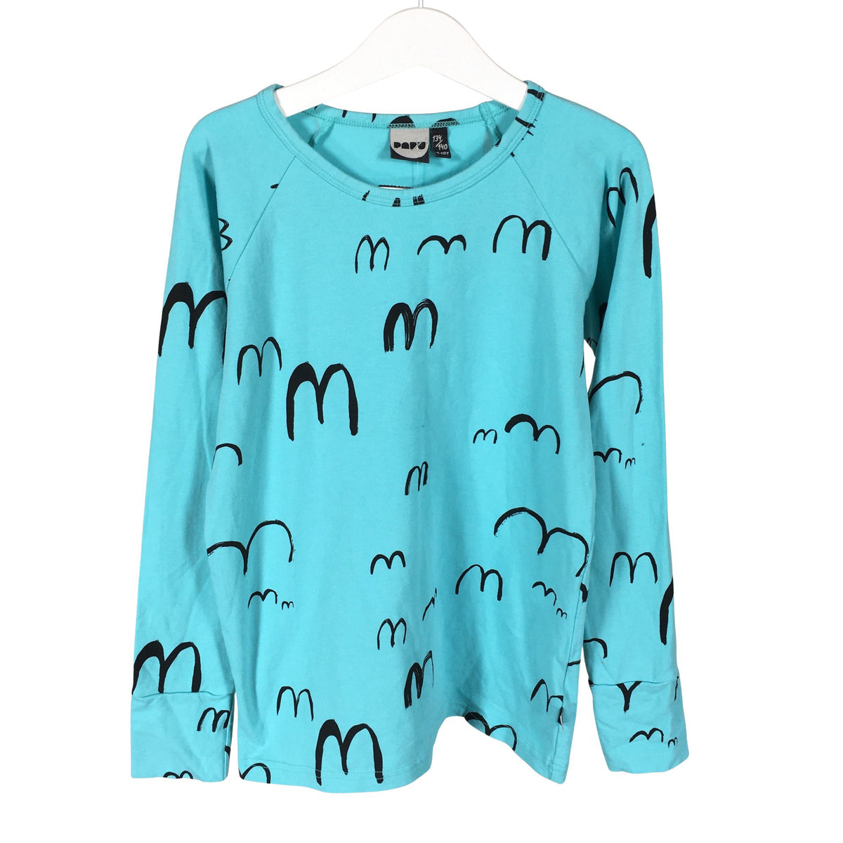 Unisex Papu - Trikoopaita, koko 134 - 140 - Turkoosi (1)