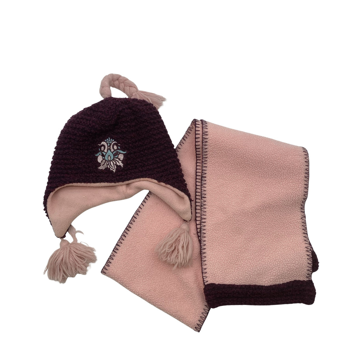 Tyttöjen Wojcik - Talvihattu, koko 52 - 54 cm - Viininpunainen (1)
