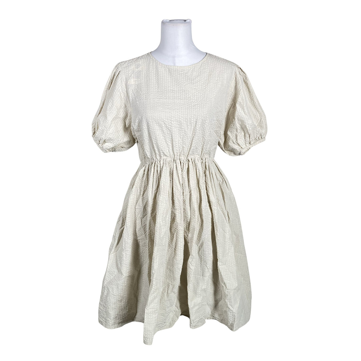 Naisten Handmade - Sifonkimekko, koko 36 - Beige (1)
