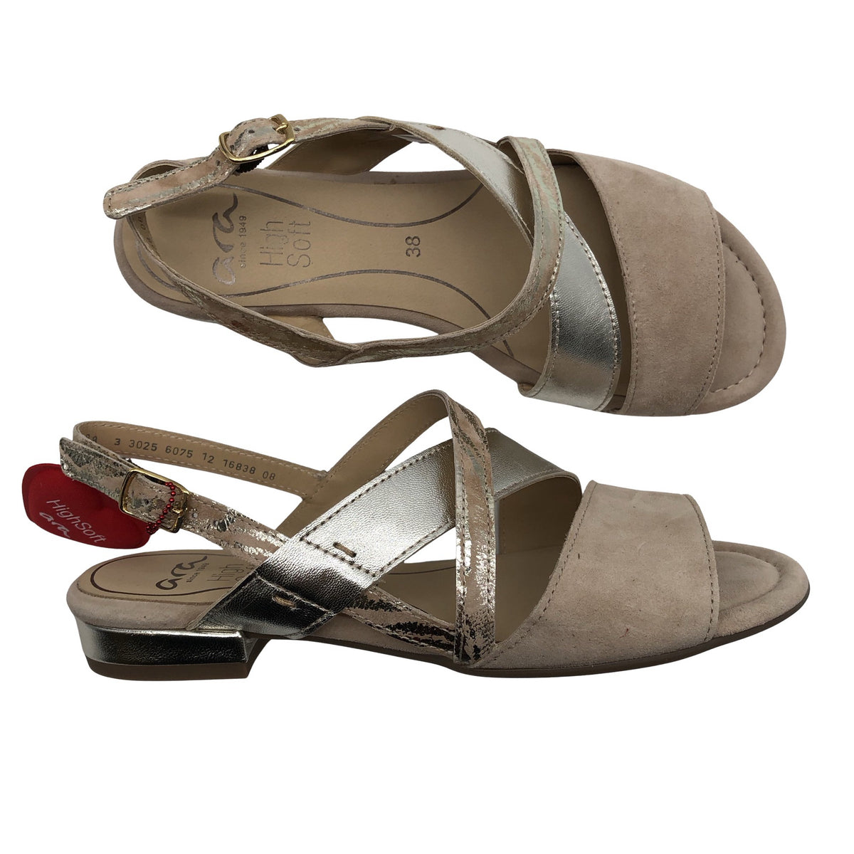 Naisten Ara - Sandaalit, koko 38 - Beige (1)