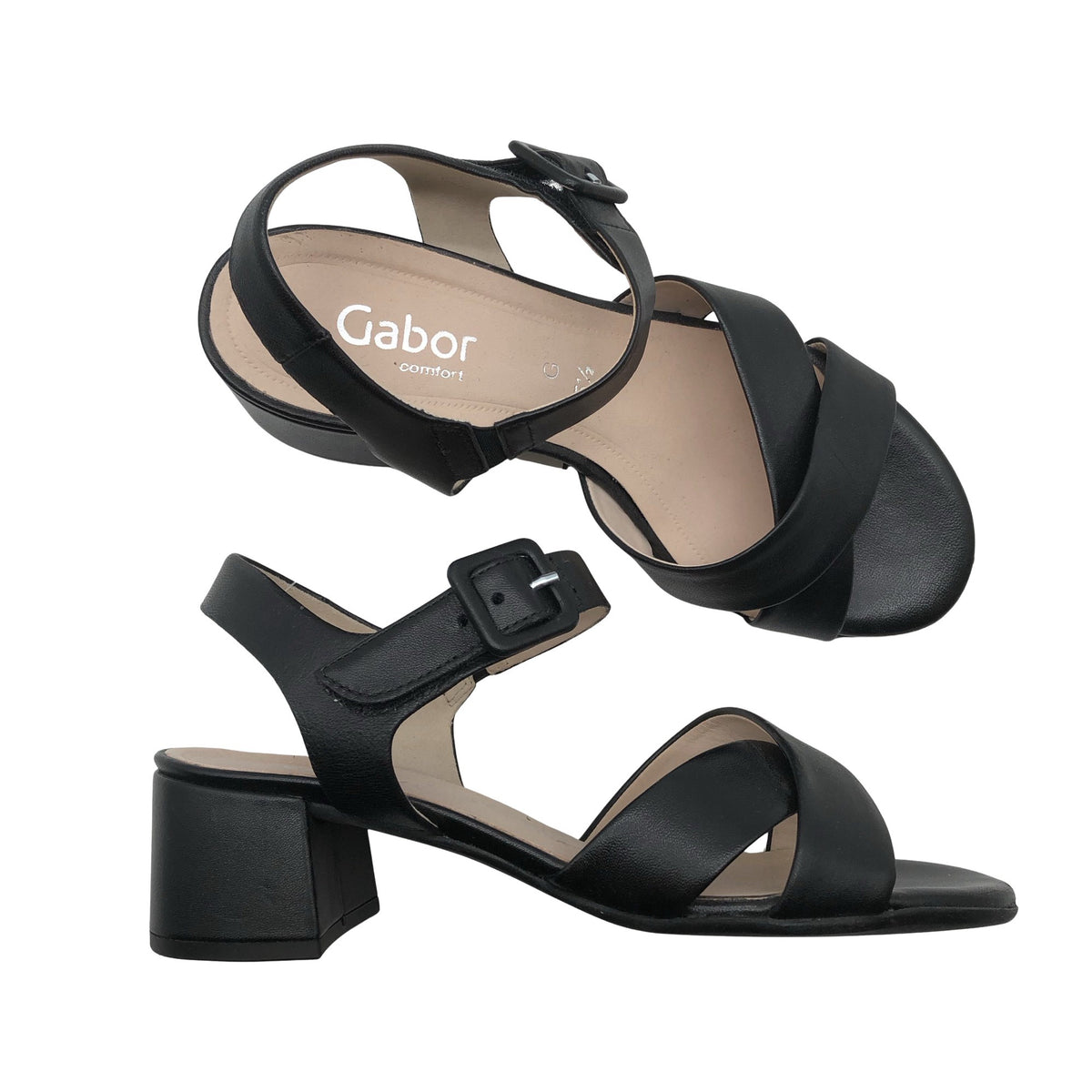 Naisten Gabor - Sandaalit, koko 38 - Musta (1)