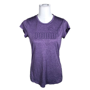Naisten Puma - Urheilupaita, lyhyet hihat, koko 38 - Violetti (1)