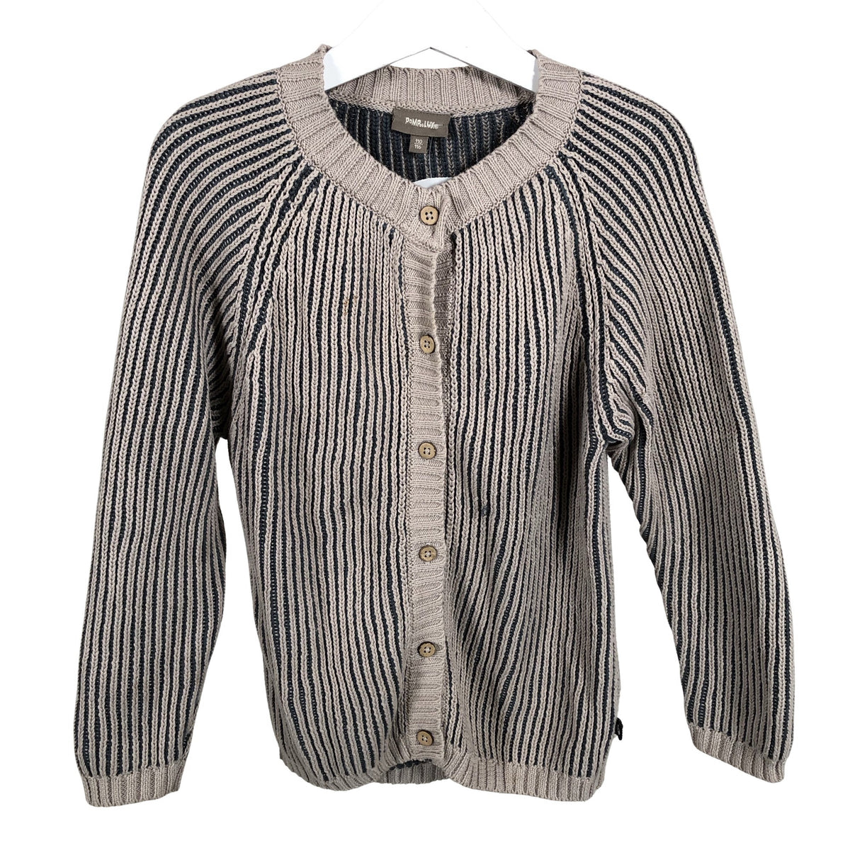 Unisex POMPdeLUX - Neuletakki, koko 104 - 110 - Ruskea (1)