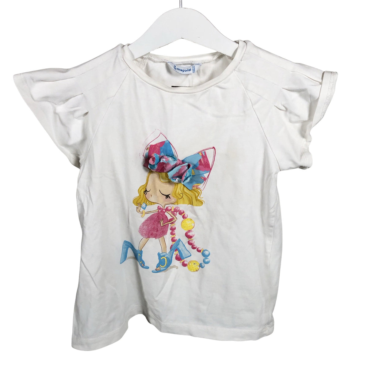 Unisex Mayoral - T-paita, koko 128 - 134 - Valkoinen (1)
