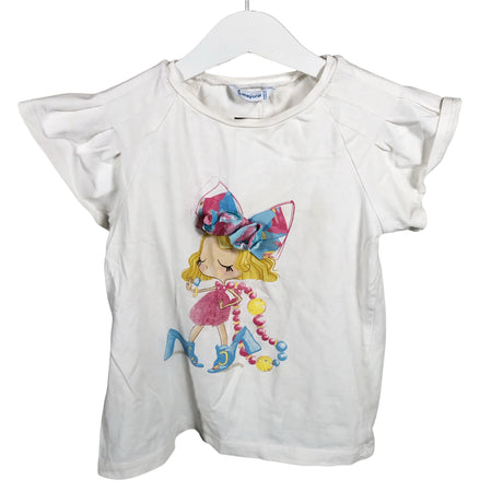 Unisex Mayoral - T-paita, koko 128 - 134 - Valkoinen ()