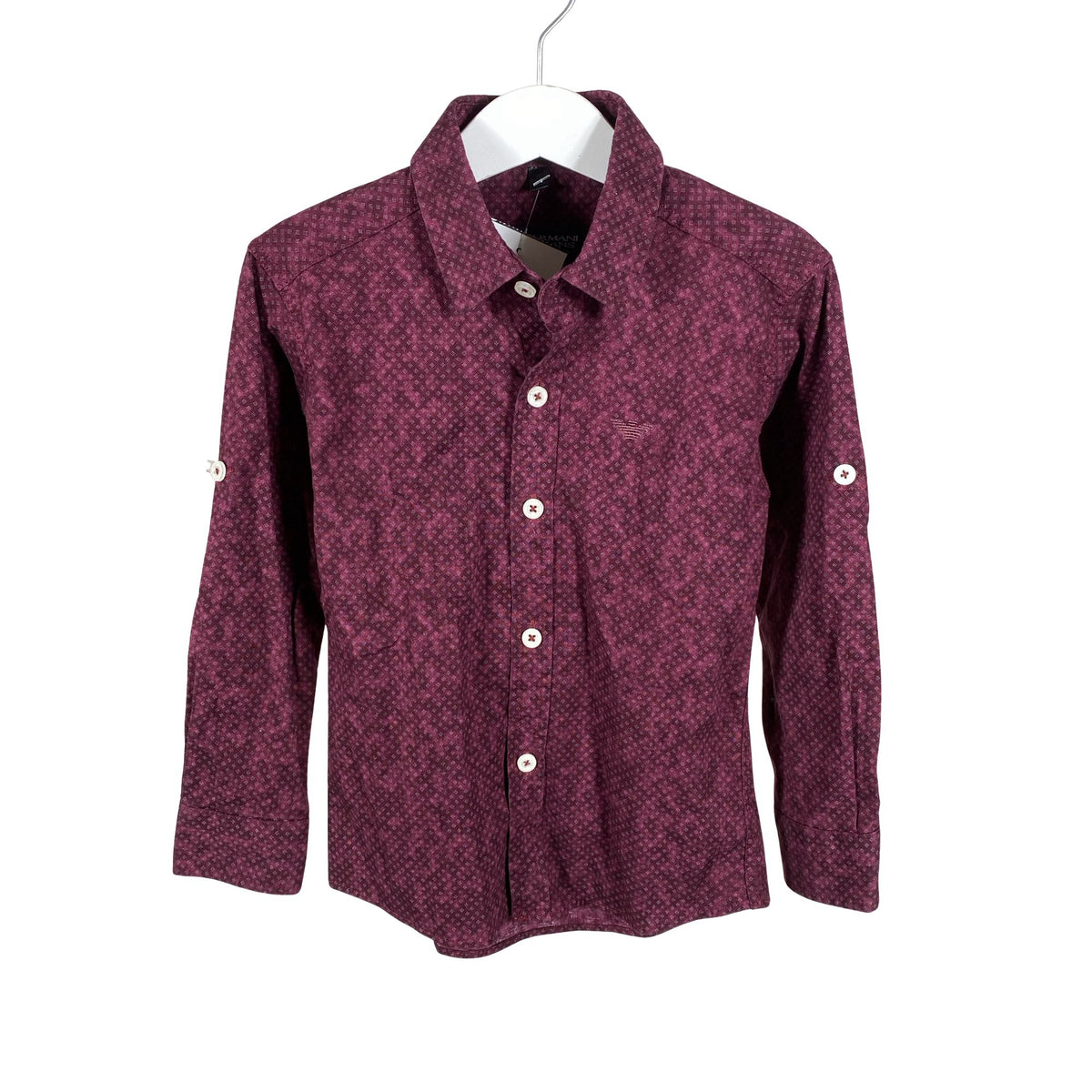Poikien Armani Jeans - Kauluspaita, koko 110 - 116 - Viininpunainen (1)