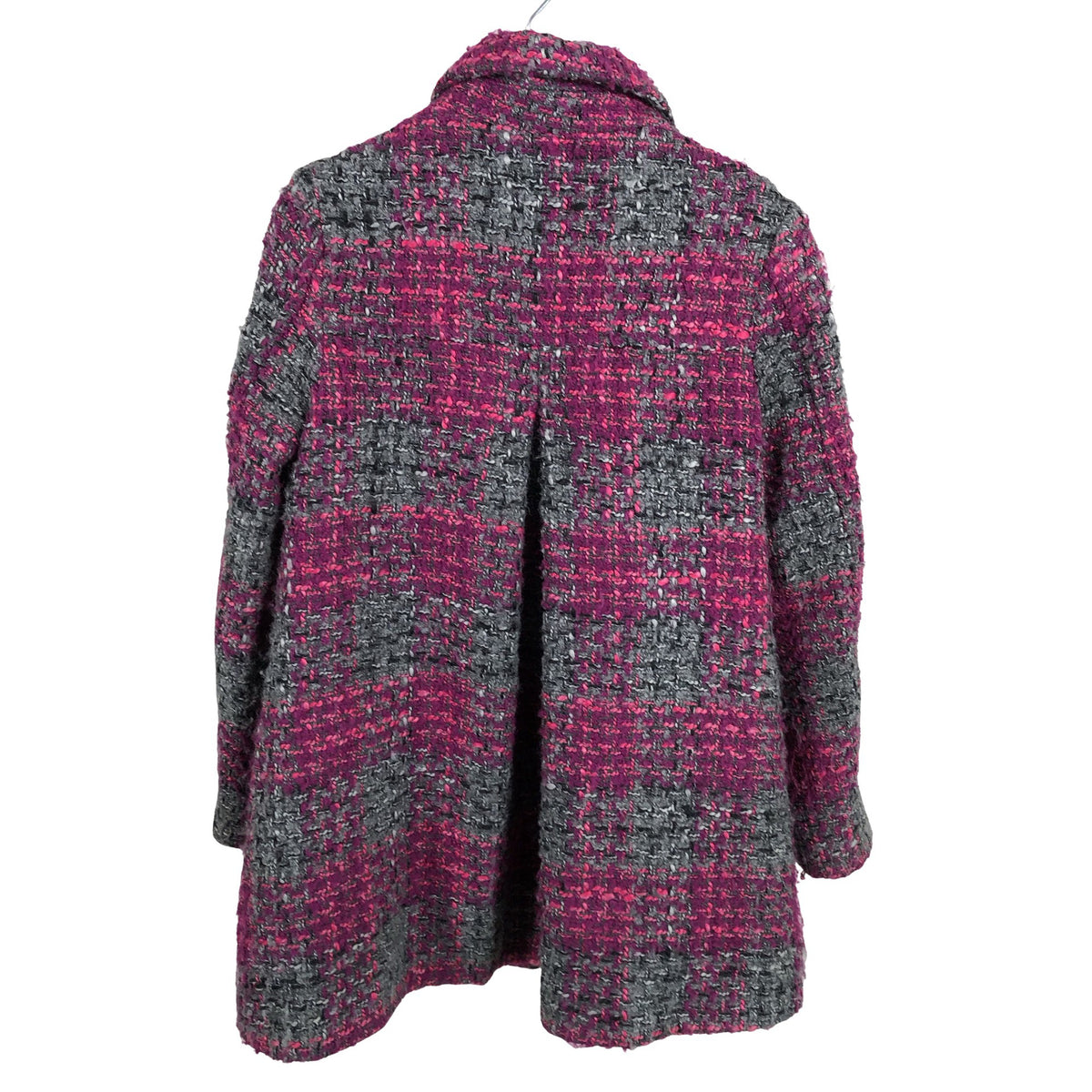 Tyttöjen Benetton - Villakangastakki, koko 128 - 134 - Violetti (2)
