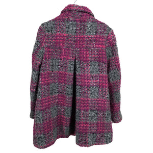 Tyttöjen Benetton - Villakangastakki, koko 128 - 134 - Violetti (2)
