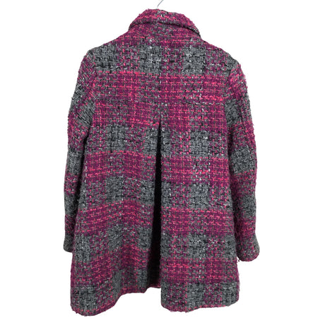 Tyttöjen Benetton - Villakangastakki, koko 128 - 134 - Violetti (2)