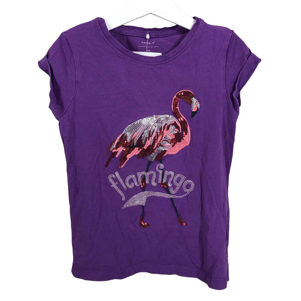 Unisex Name It - T-paita, koko 122 - 128 - Violetti (1)
