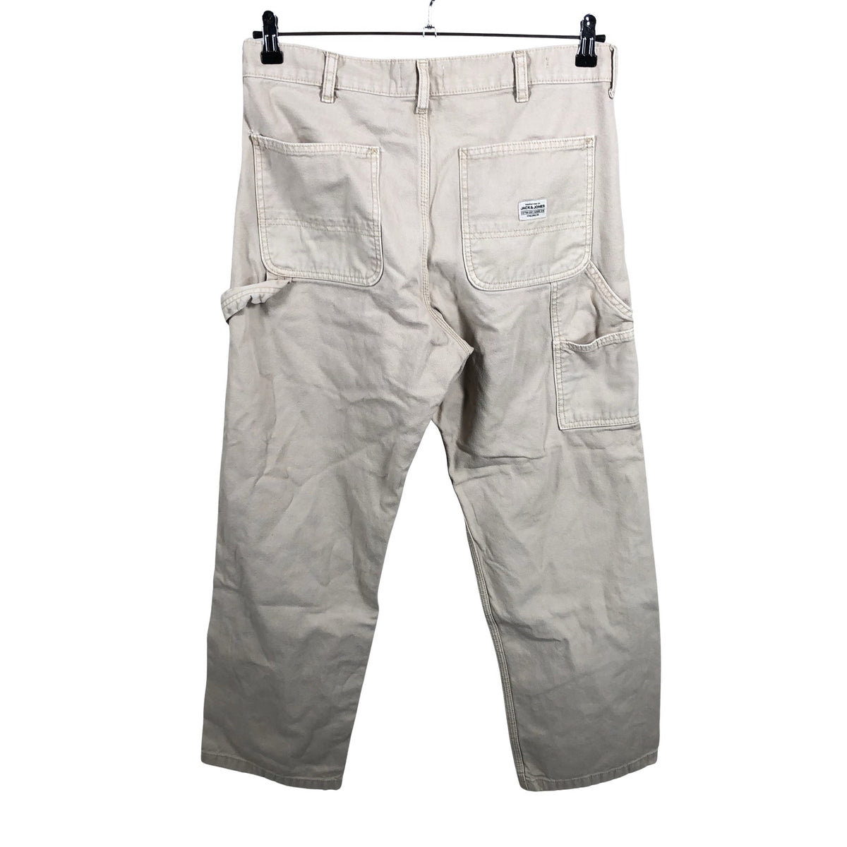 Miesten Jack & Jones - Kangashousut, koko W32 - Beige (2)