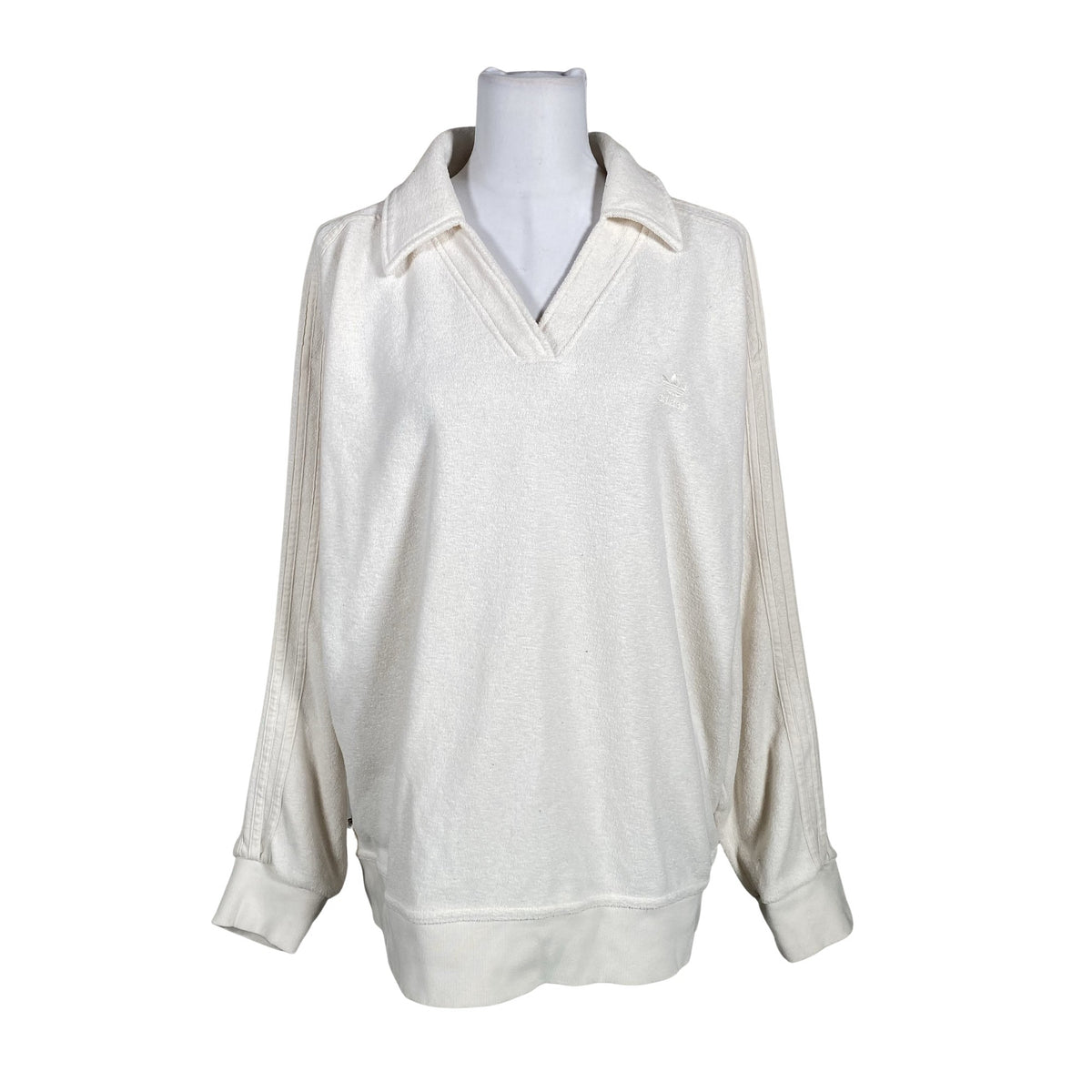 Naisten Adidas - Collegepaita, koko 40 - Beige (1)