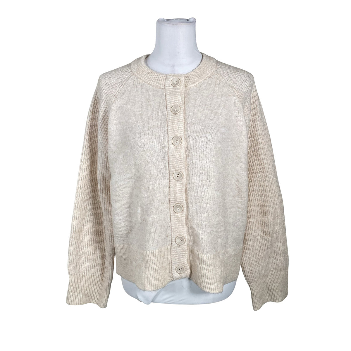 Naisten Selected - Neuletakki, koko 40 - Beige (1)