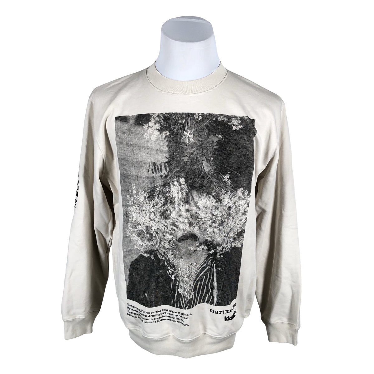 Miesten Marimekko - Collegepaita, koko M - Beige (1)