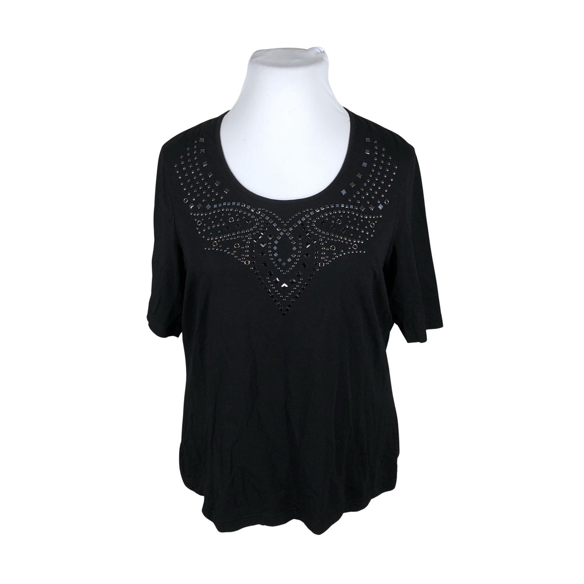 Naisten Gerry Weber - T-paita, koko 46 - Musta (1)