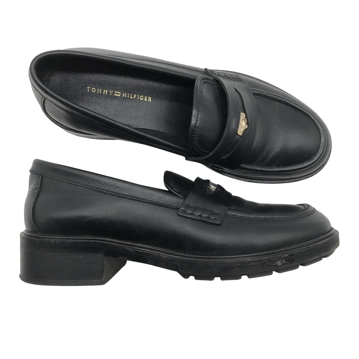 Naisten Tommy Hilfiger - Loaferit, koko 38 - Musta (1)
